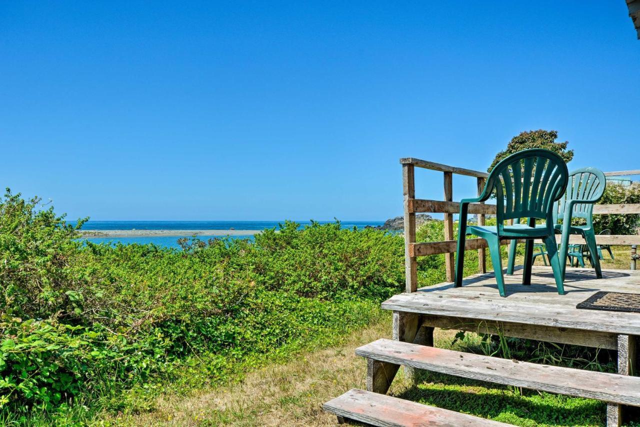 Smith River Vintage Cabin Oceanfront Deck And Views Exterior photo